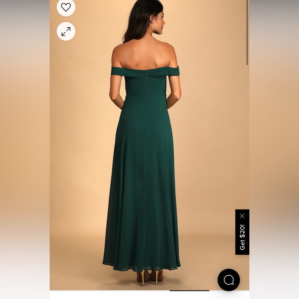Brand new never worn XL Hunter green Lulus dress.
